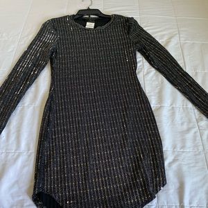 Metallic dress stretchy material